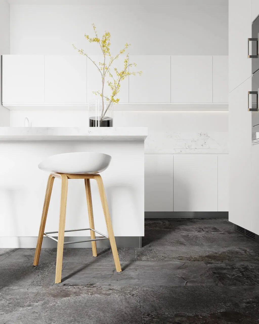 Vinilam Ceramo XXL Stone Glue Перуанский Камень: в интерьере