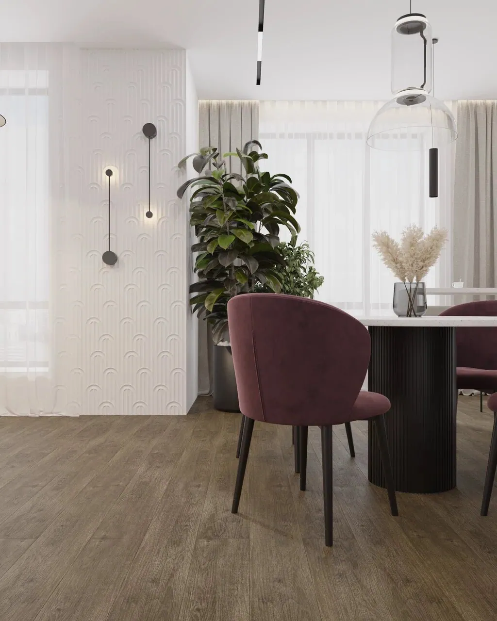 Vinilam Vinilam Click Дуб Мерс: в интерьере