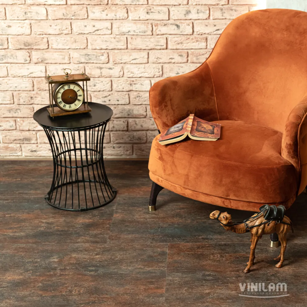 Vinilam Ceramo XXL Stone Glue Керамическая сталь: в интерьере