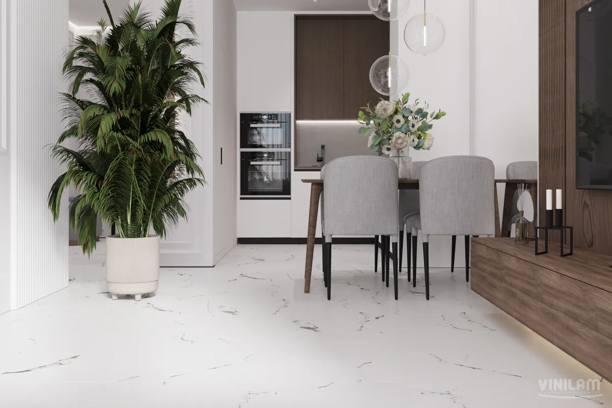 Vinilam Allure Stone Glue Марокканский Мрамор: в интерьере