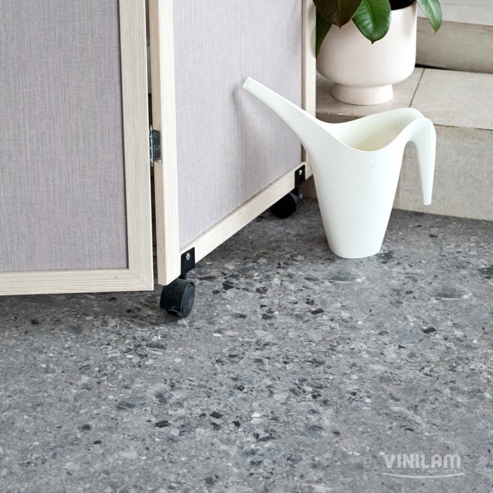 Vinilam Ceramo XXL Stone Glue Терраццо: в интерьере