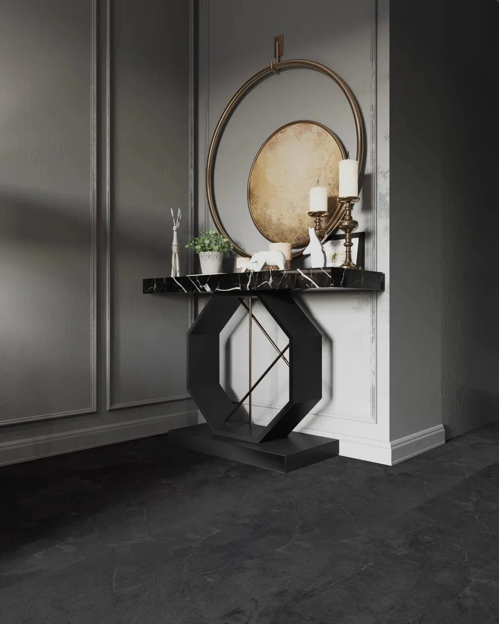 Vinilam Ceramo XXL Stone Glue Аргентинский Камень: в интерьере