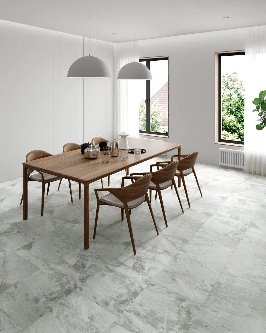 Vinilam Ceramo XXL Stone Glue Адриатический Серый: в интерьере