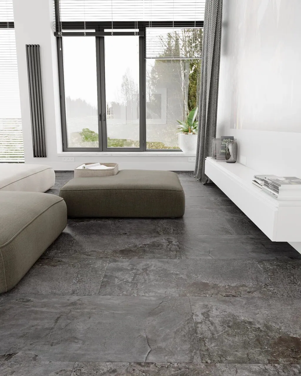 Vinilam Ceramo XXL Stone Glue Перуанский Камень: в интерьере