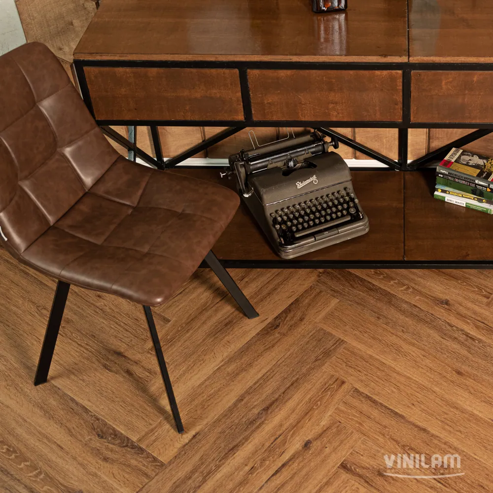 Vinilam Parquet Herringbone Click Паркет Де Вилль: в интерьере
