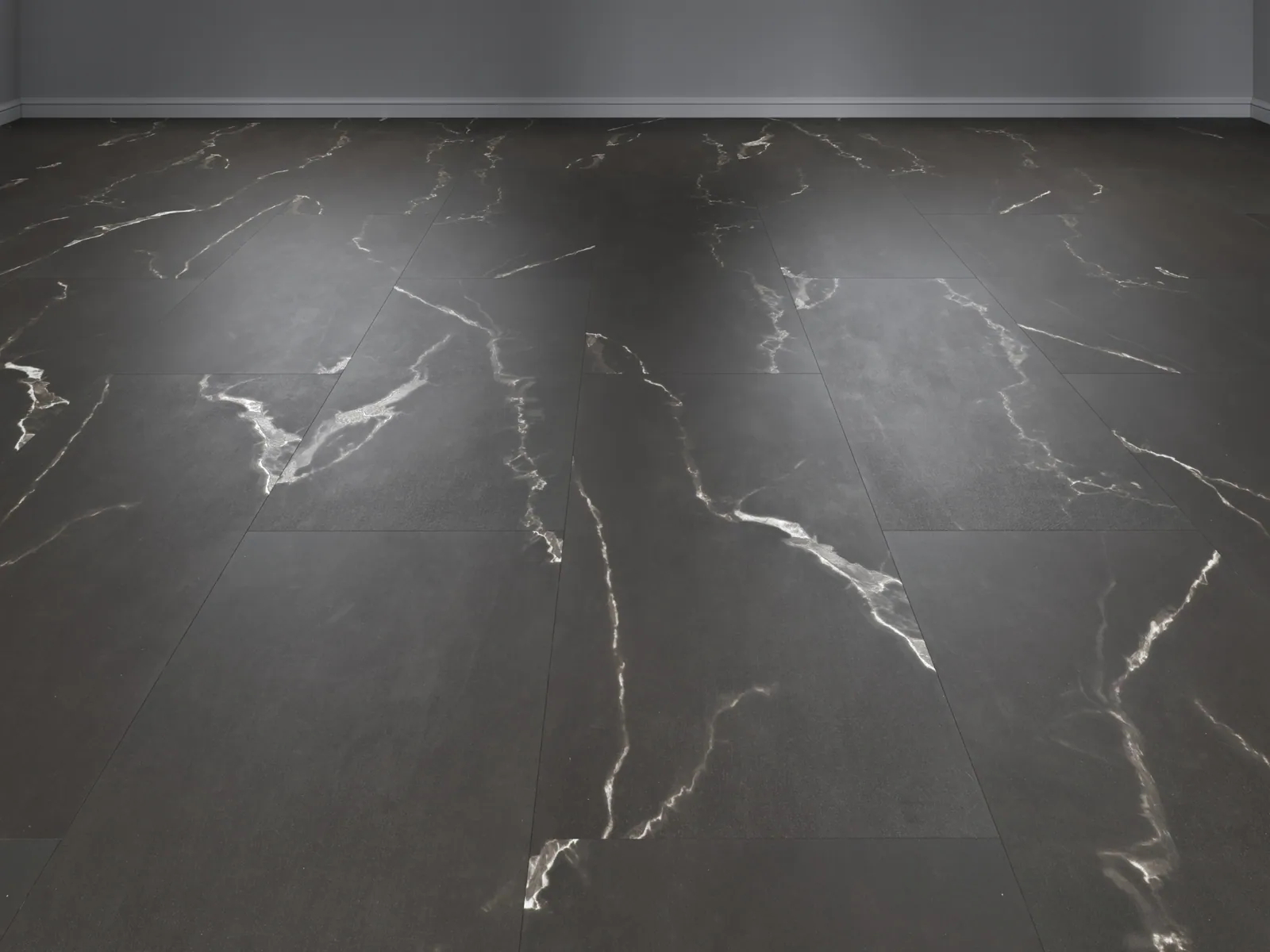 Vinilam Allure Stone Glue Эбонитовый Мрамор: визуализация