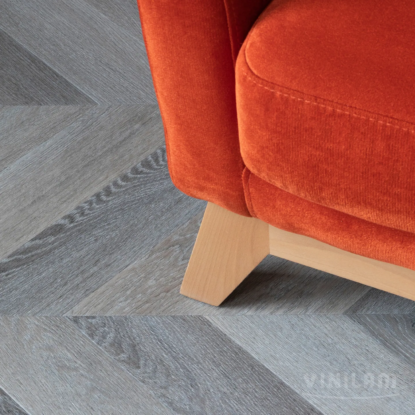 Vinilam Parquet Chevron Glue Шеврон Легран: в интерьере