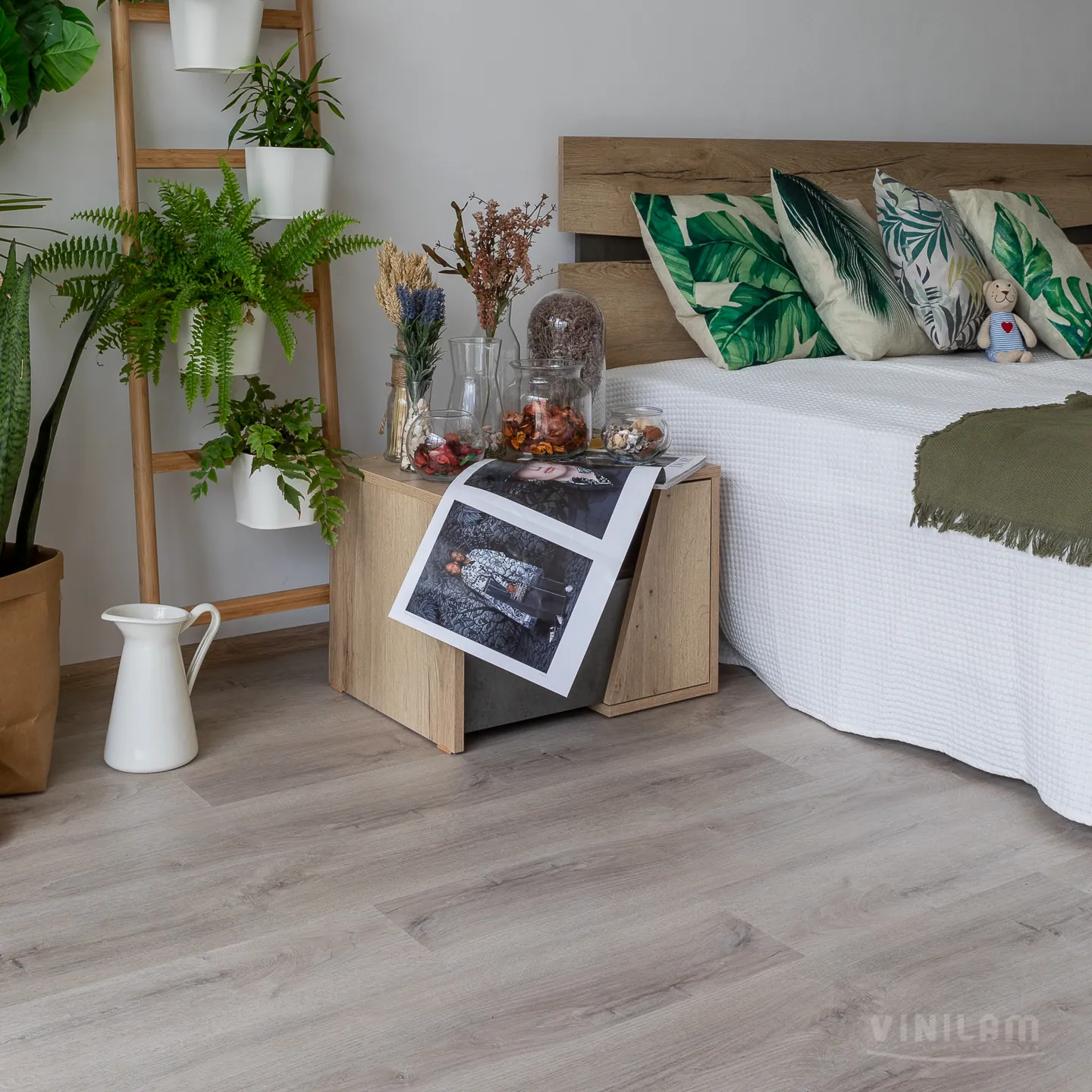 Vinilam Vinilam Click Дуб Ален: в интерьере
