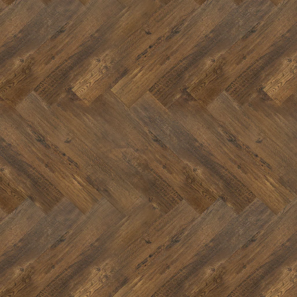 Vinilam Parquet Herringbone Click Паркет Парижский: фактура крупно