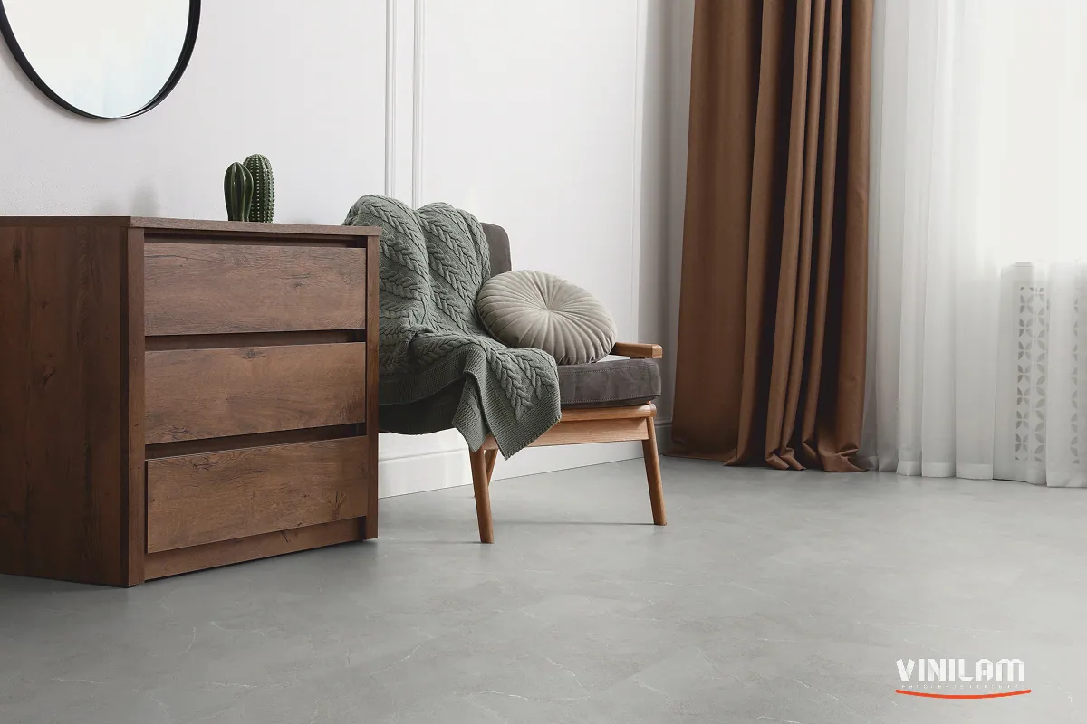 Vinilam Allure Stone Glue Флорентийский Мрамор: в интерьере
