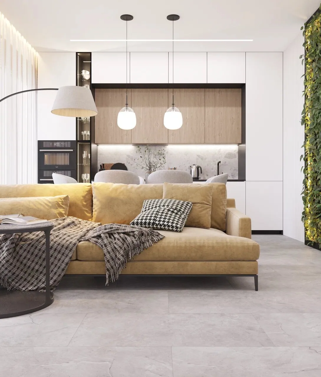 Vinilam Ceramo XXL Stone Glue Элейский Камень: в интерьере