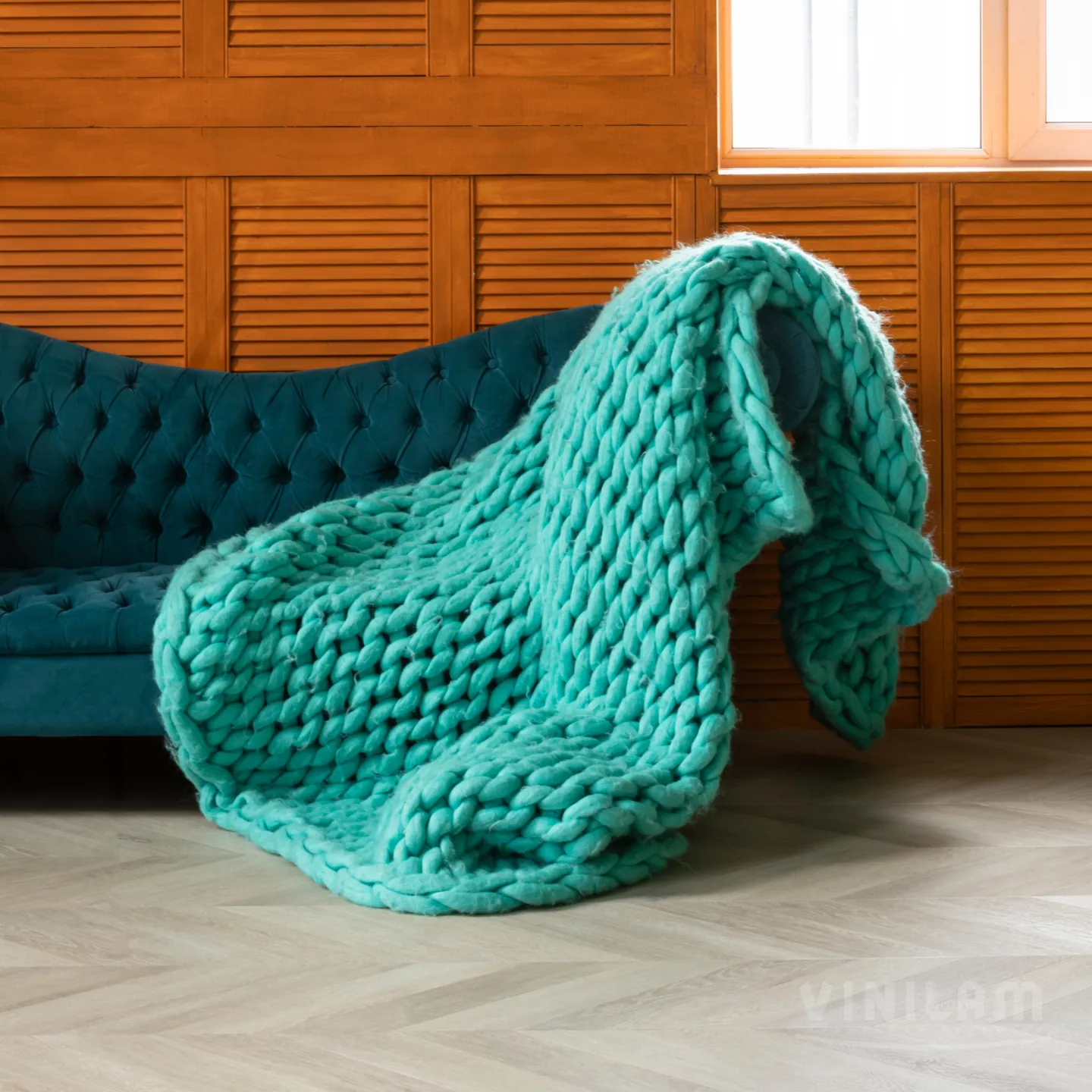 Vinilam Parquet Chevron Glue Шеврон Сезар: в интерьере