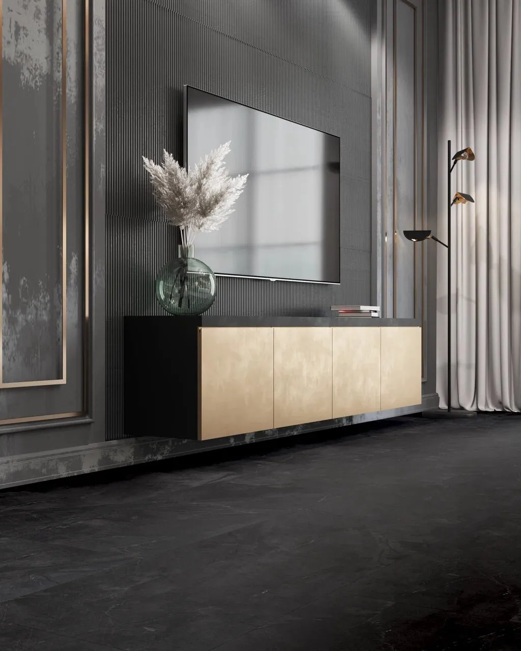 Vinilam Ceramo XXL Stone Glue Аргентинский Камень: в интерьере
