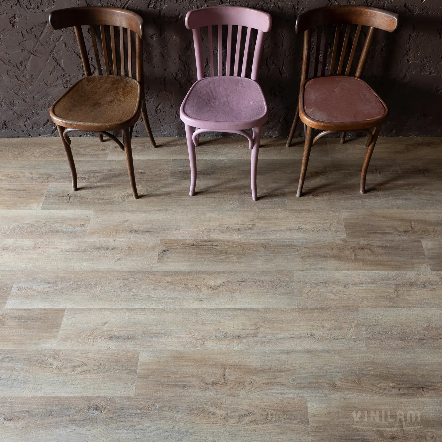 Vinilam Vinilam Click Дуб Амберг: в интерьере