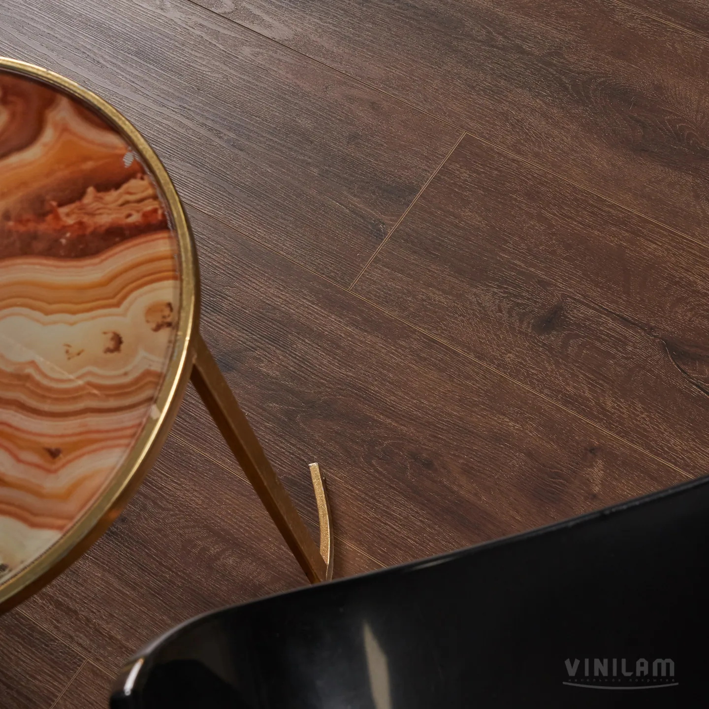 Vinilam Cork WPC Дуб Лир: в интерьере