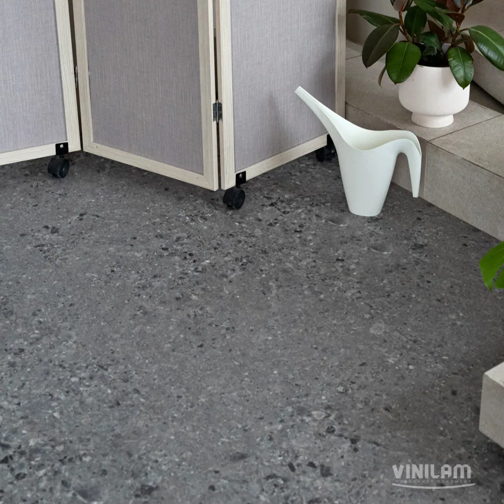Vinilam Ceramo XXL Stone Glue Терраццо: в интерьере