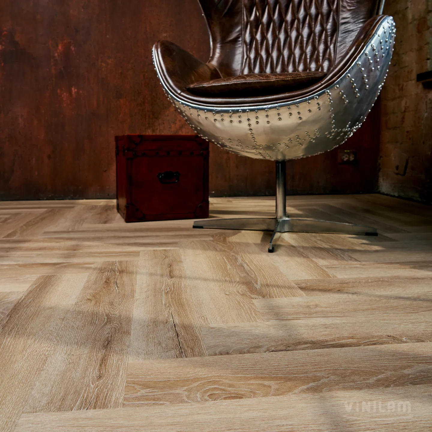 Vinilam Parquet Herringbone Click Паркет Классический: в интерьере
