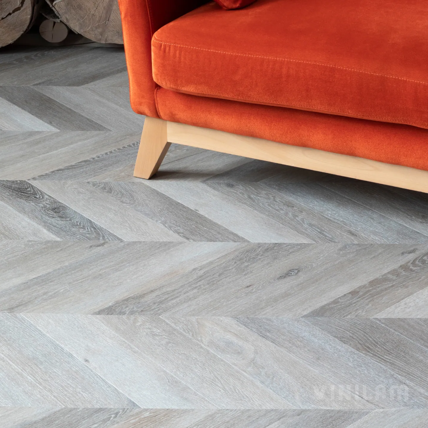 Vinilam Parquet Chevron Glue Шеврон Легран: в интерьере
