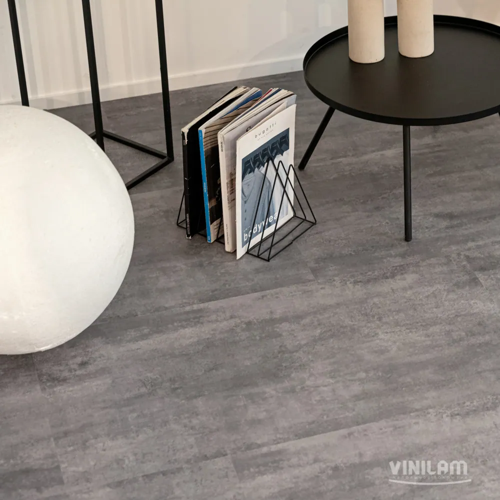 Vinilam Ceramo XXL Stone Glue Цемент серый: в интерьере