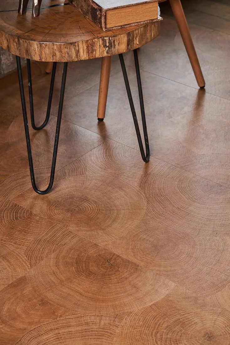 Vinilam Ceramo XXL Stone Glue Дуб натуральный: в интерьере