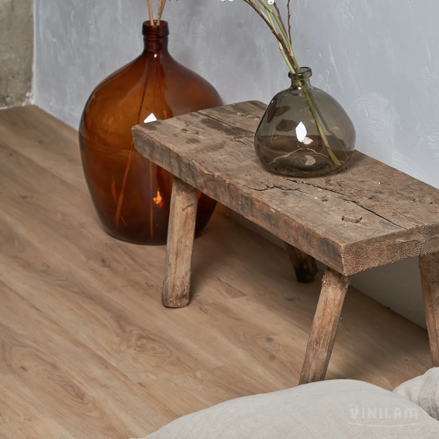 Vinilam Cork WPC Дуб Батис: в интерьере