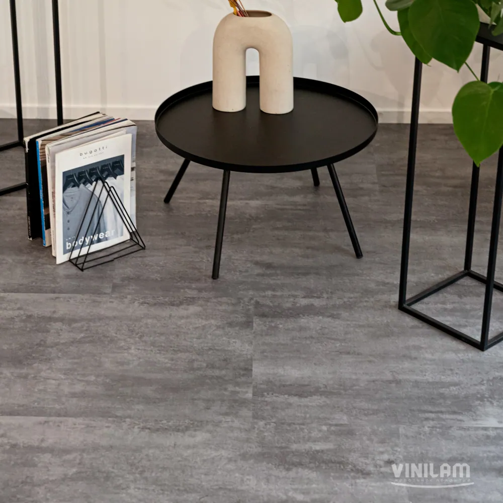 Vinilam Ceramo XXL Stone Glue Цемент серый: в интерьере