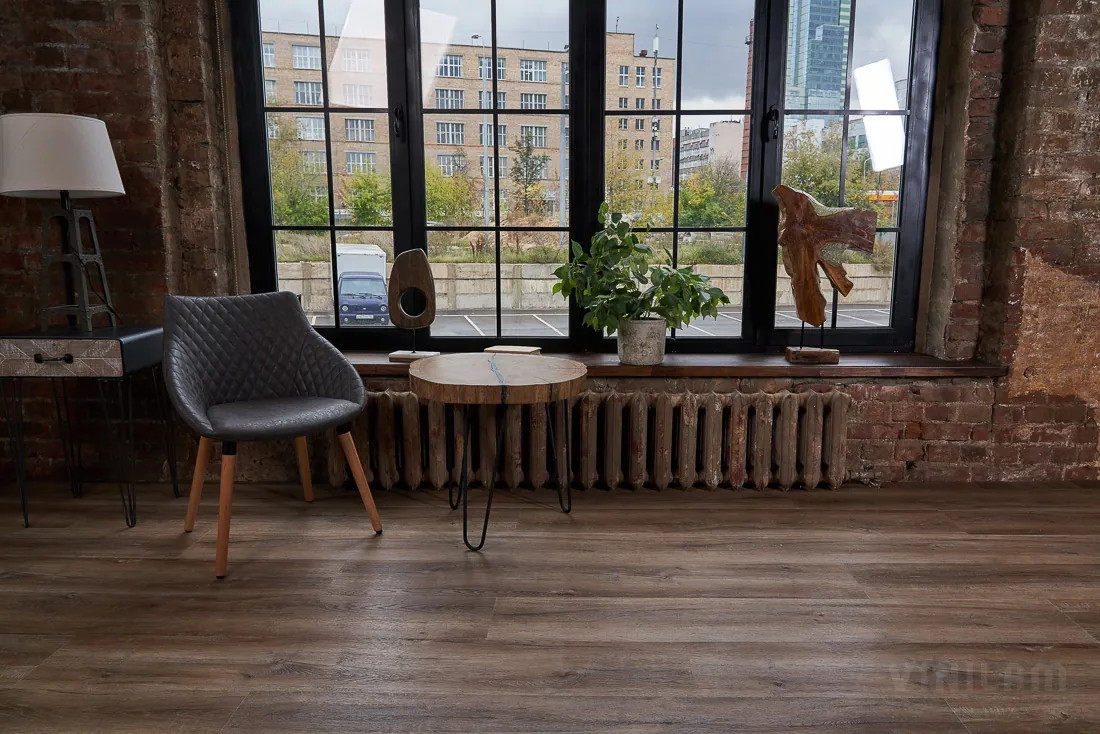 Vinilam Ceramo XXL Cork Дуб Биль: в интерьере