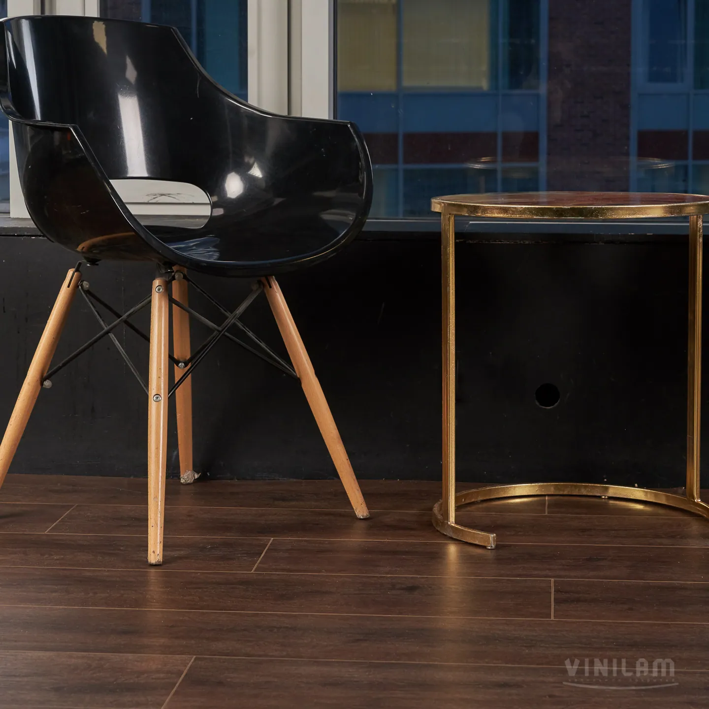 Vinilam Cork WPC Дуб Лир: в интерьере