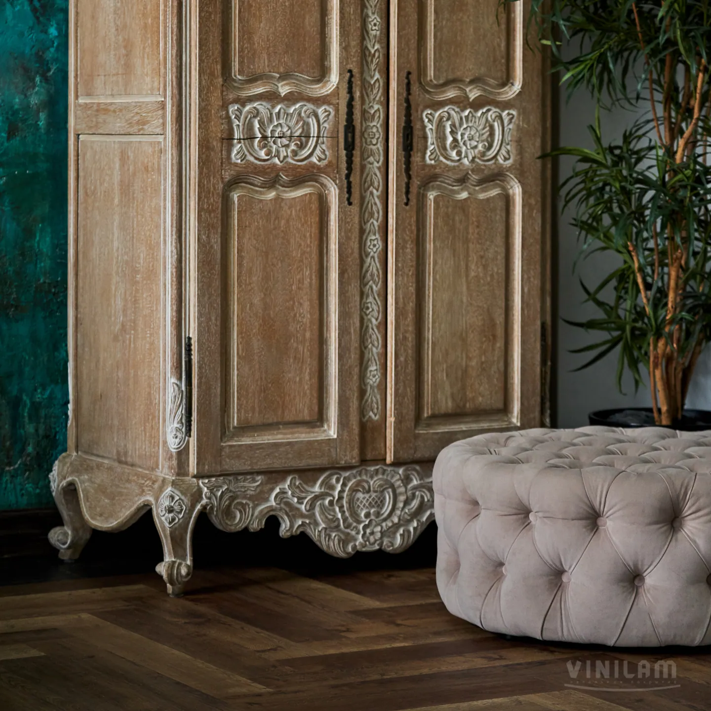 Vinilam Parquet Herringbone Click Паркет Версальский: в интерьере