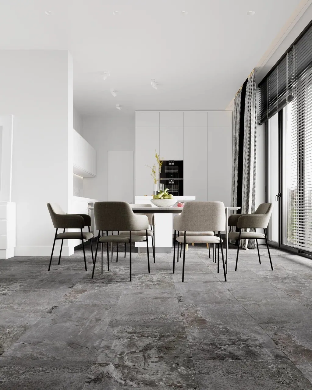 Vinilam Ceramo XXL Stone Glue Перуанский Камень: в интерьере