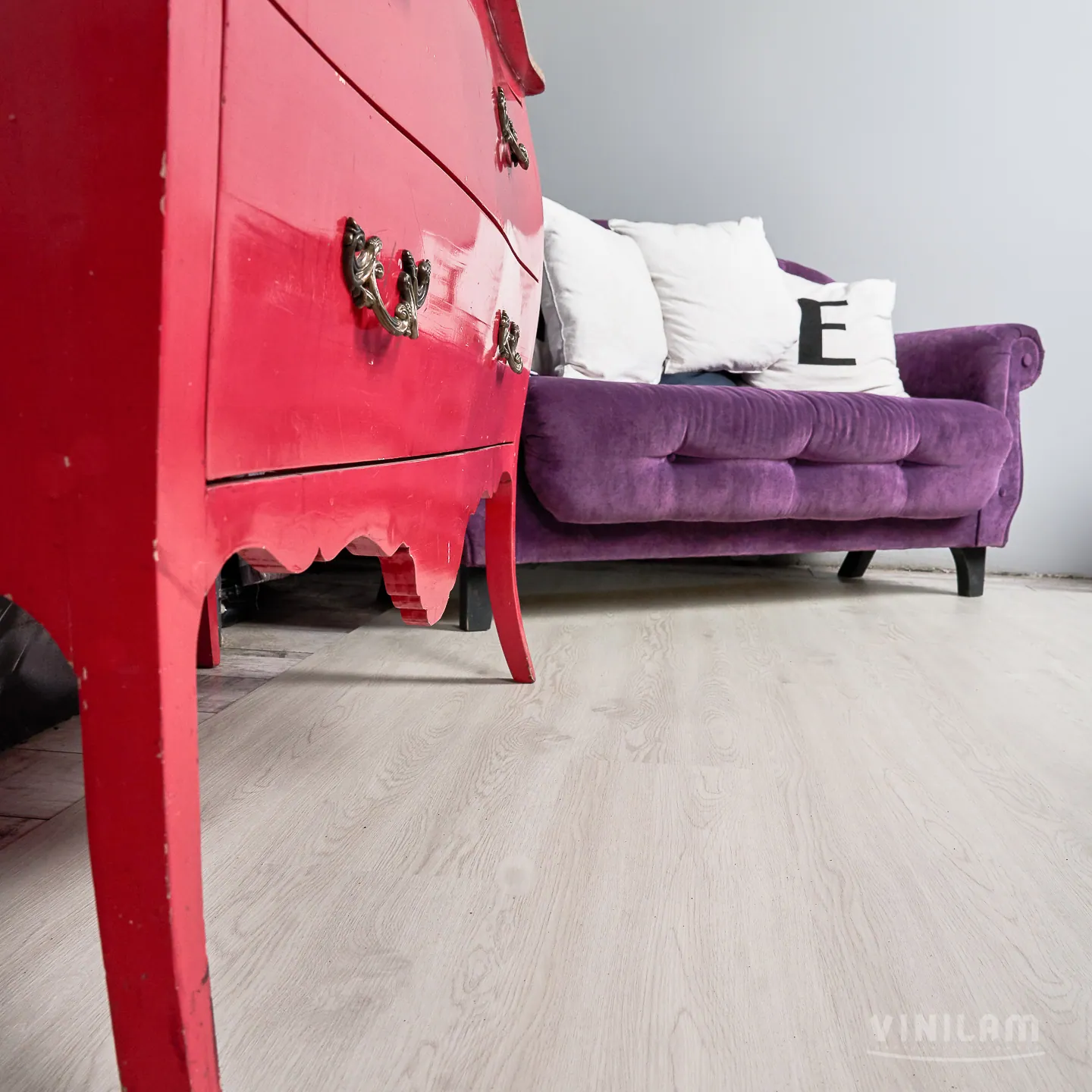 Vinilam Cork WPC Дуб Линтер: в интерьере