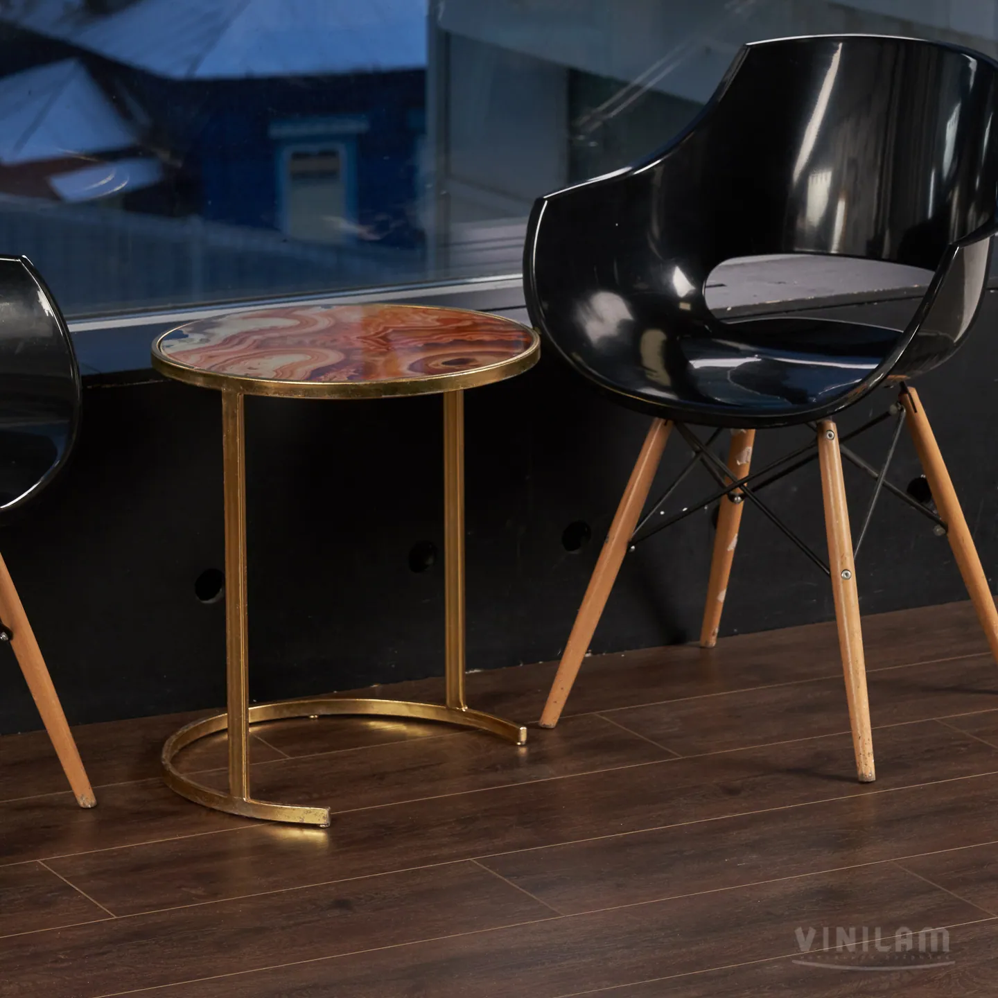 Vinilam Cork WPC Дуб Лир: в интерьере