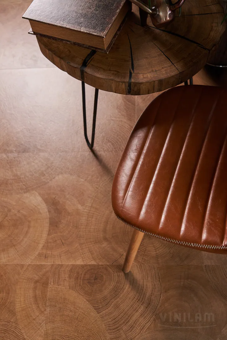 Vinilam Ceramo XXL Stone Glue Дуб натуральный: в интерьере