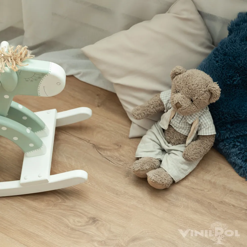 Vinilam VinilPol SPC Дуб Бари: в интерьере