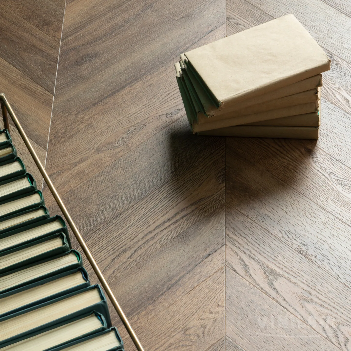 Vinilam Parquet Chevron Glue Шеврон Нормандия: в интерьере