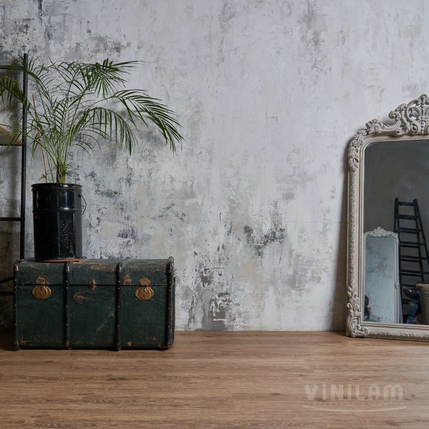 Vinilam Cork WPC Дуб Брюссель: в интерьере