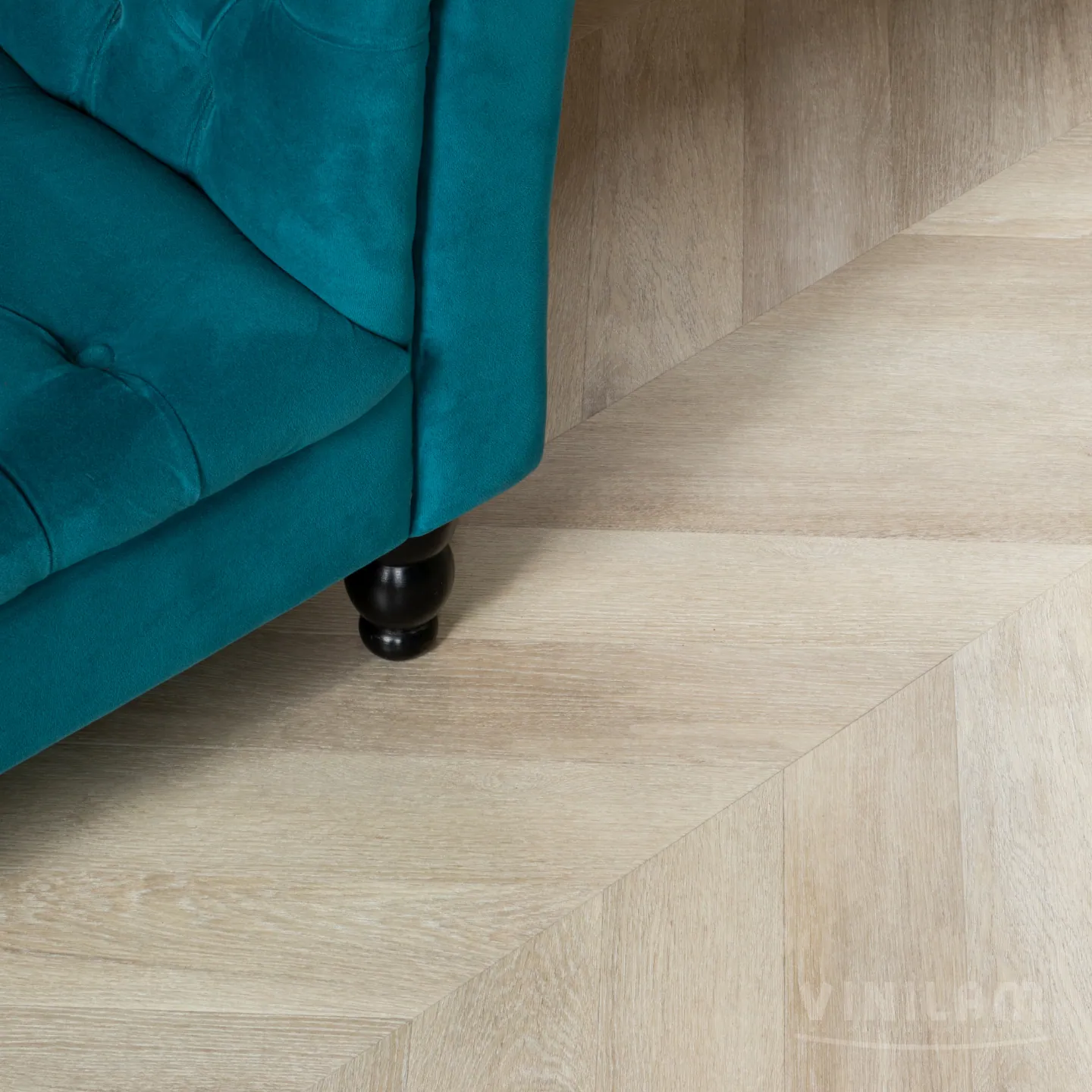 Vinilam Parquet Chevron Glue Шеврон Сезар: в интерьере
