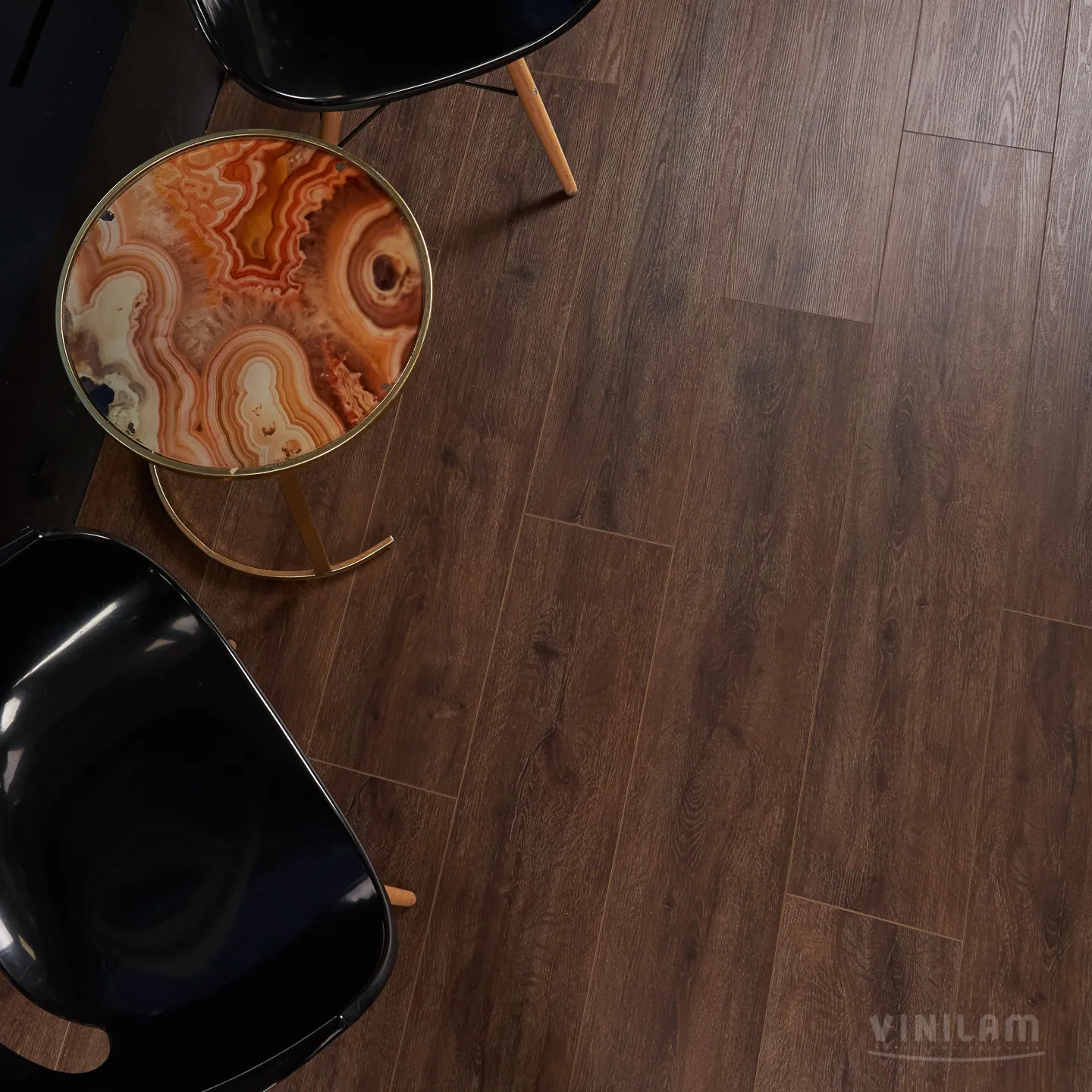 Vinilam Cork WPC Дуб Лир: в интерьере