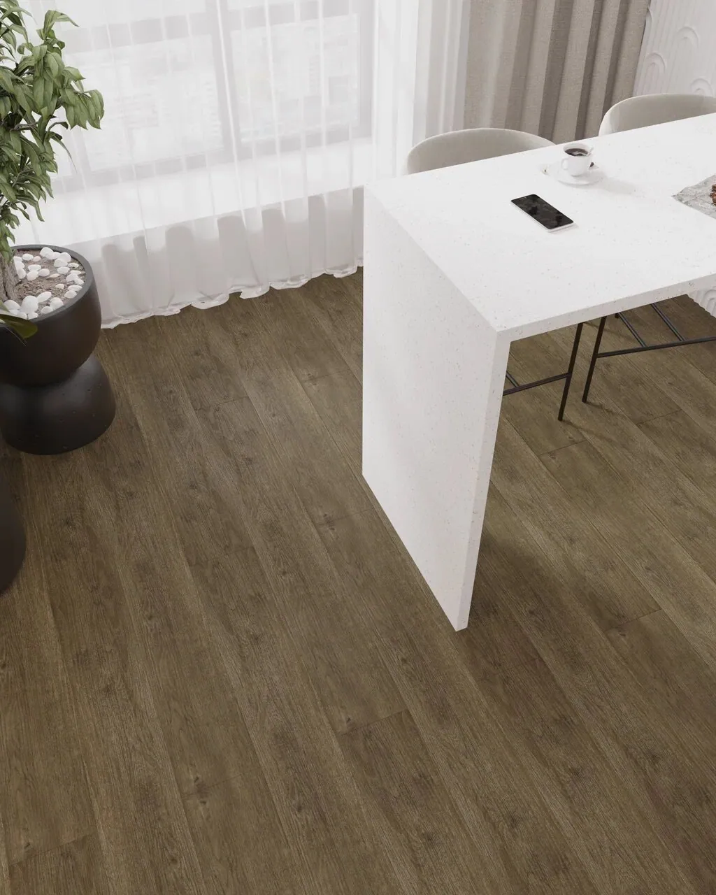 Vinilam Vinilam Click Дуб Мерс: в интерьере