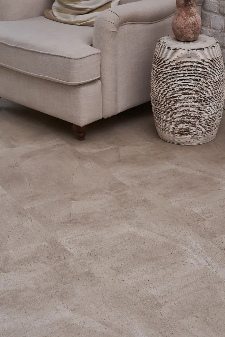Vinilam Ceramo XXL Stone Glue Бетонная смесь: в интерьере