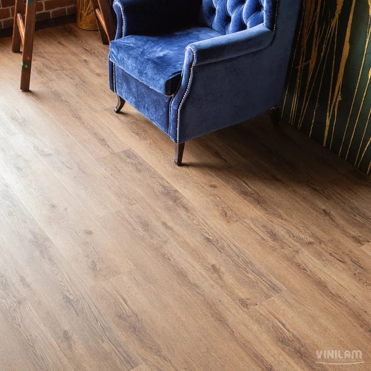 Vinilam Cork Premium WPC Дуб Кордова: в интерьере
