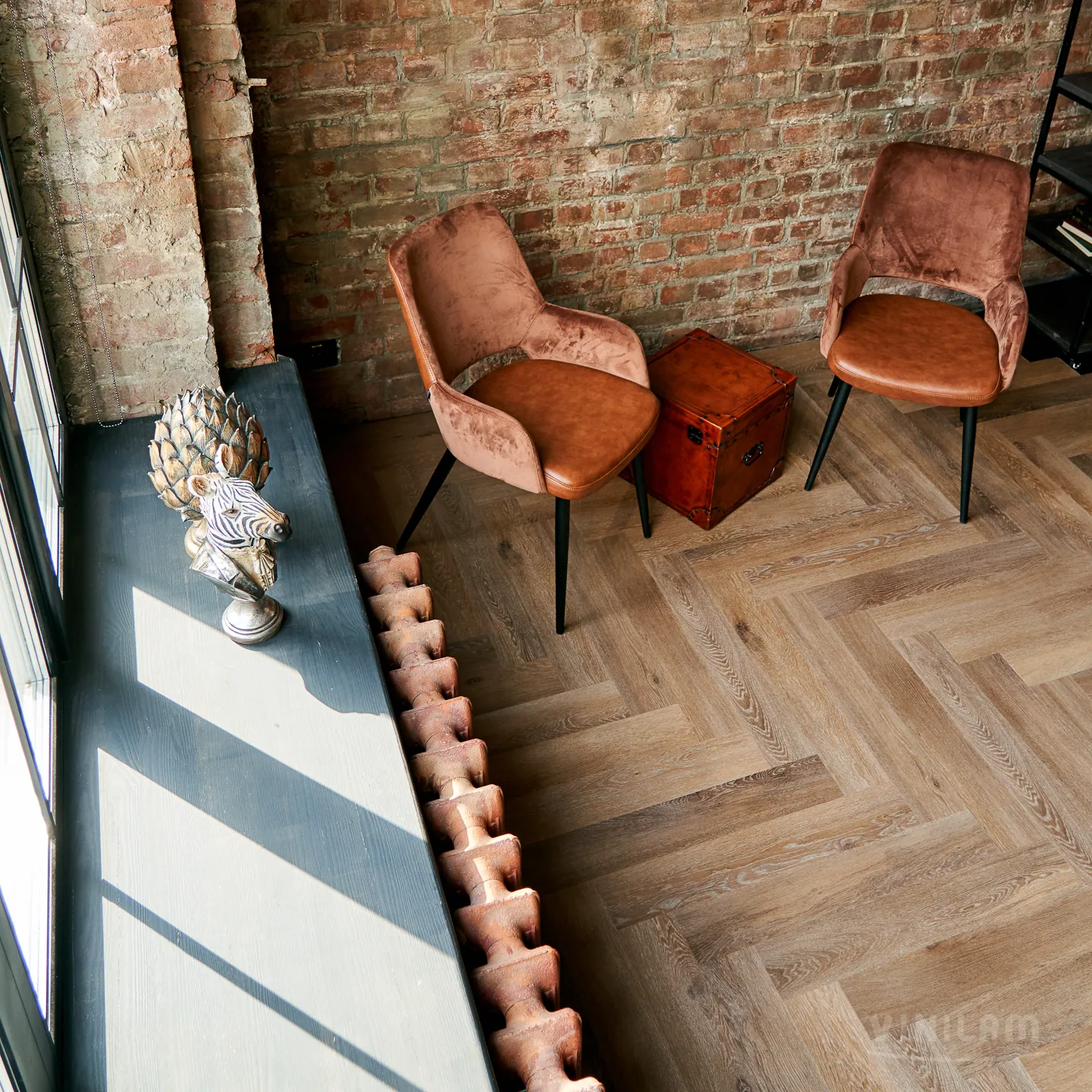Vinilam Parquet Herringbone Click Паркет Венецианский: в интерьере