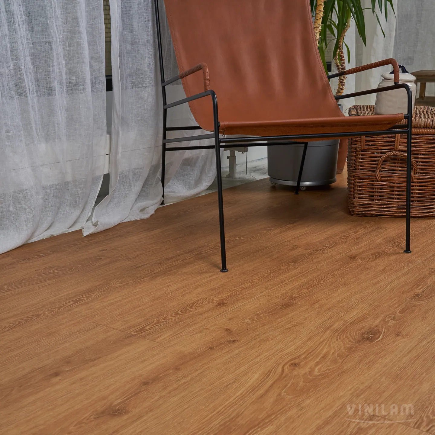 Vinilam Cork WPC Дуб Мейс: в интерьере
