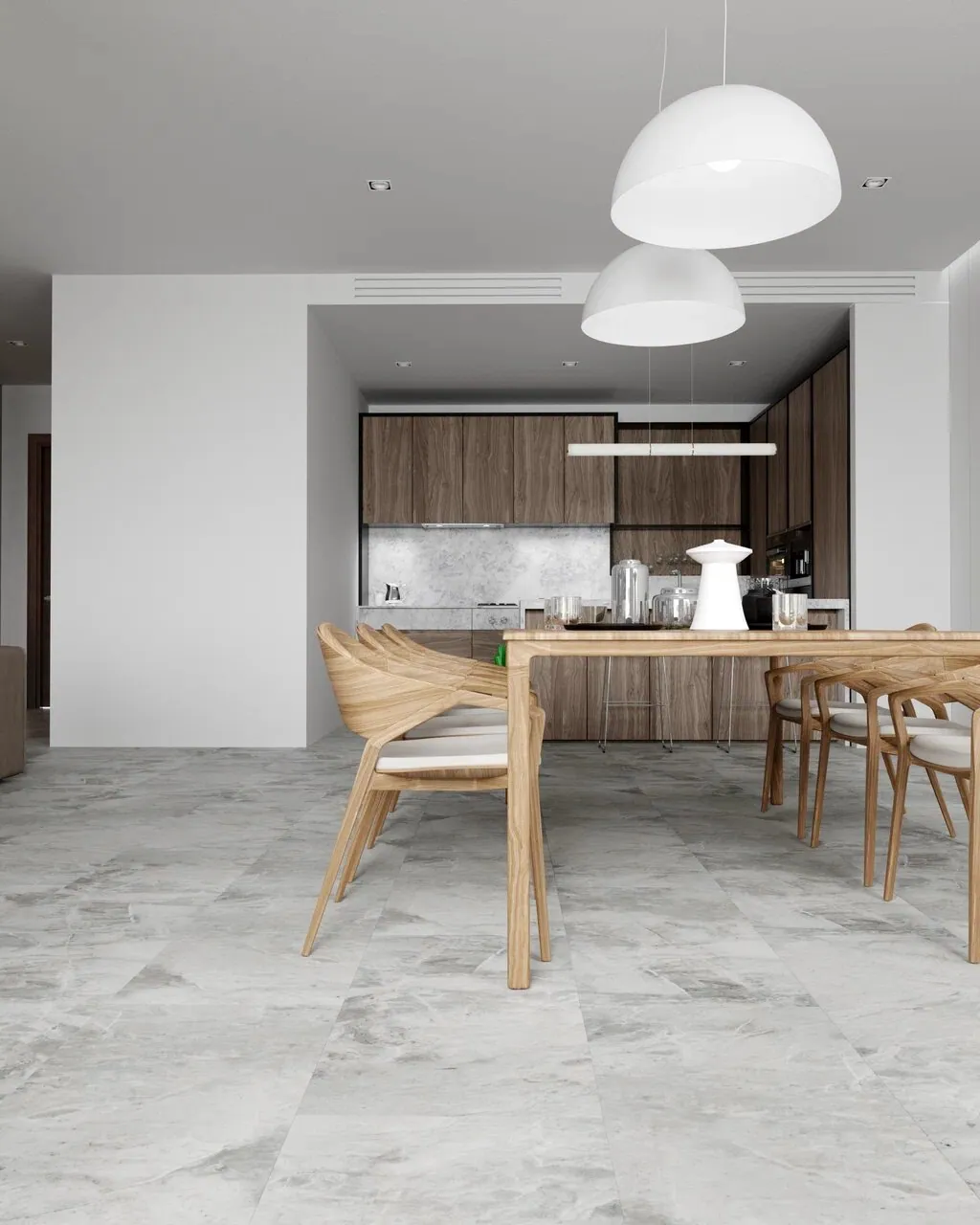 Vinilam Ceramo XXL Stone Glue Адриатический Серый: в интерьере