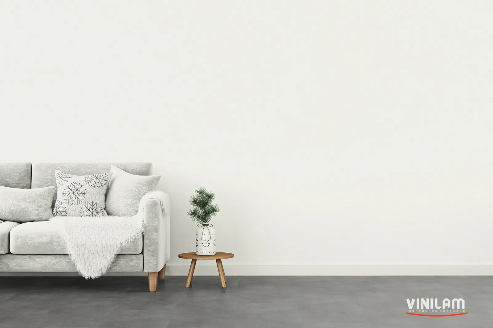 Vinilam Allure Stone Glue Графит: в интерьере