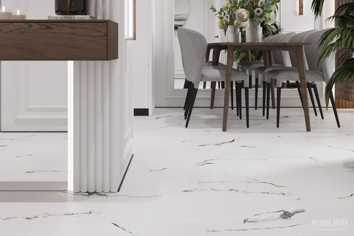Vinilam Allure Stone Glue Марокканский Мрамор: в интерьере
