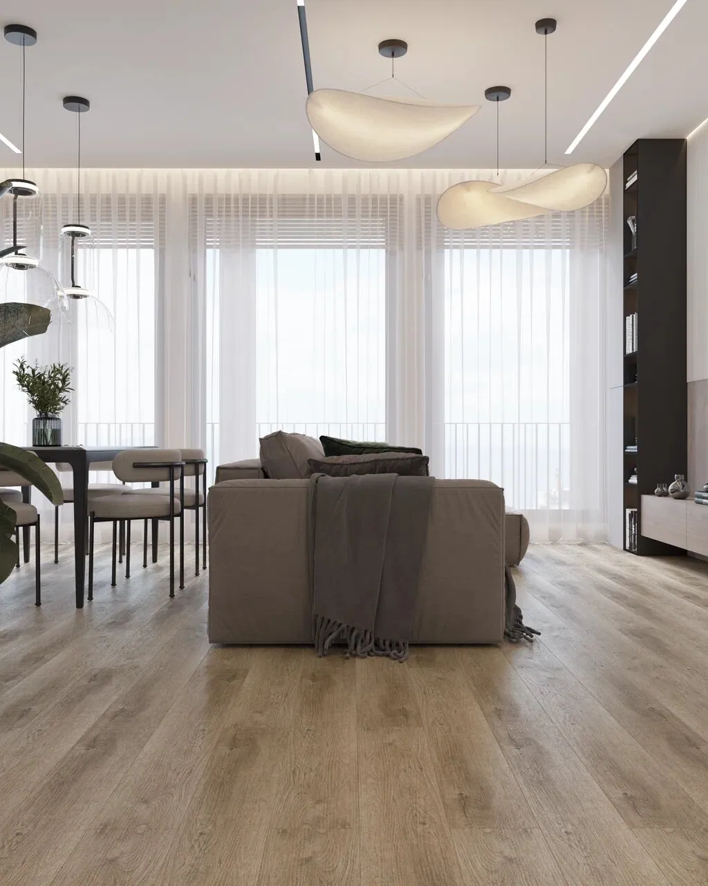 Vinilam Vinilam Click Дуб Кассель: в интерьере