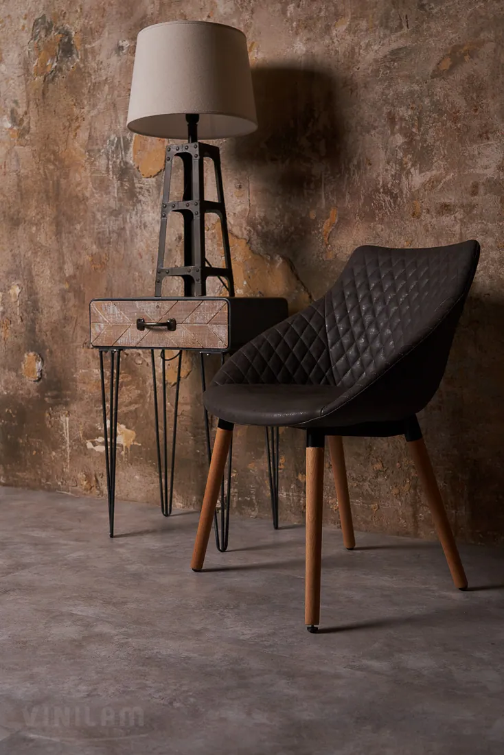 Vinilam Ceramo XXL Stone Glue Бетон: в интерьере