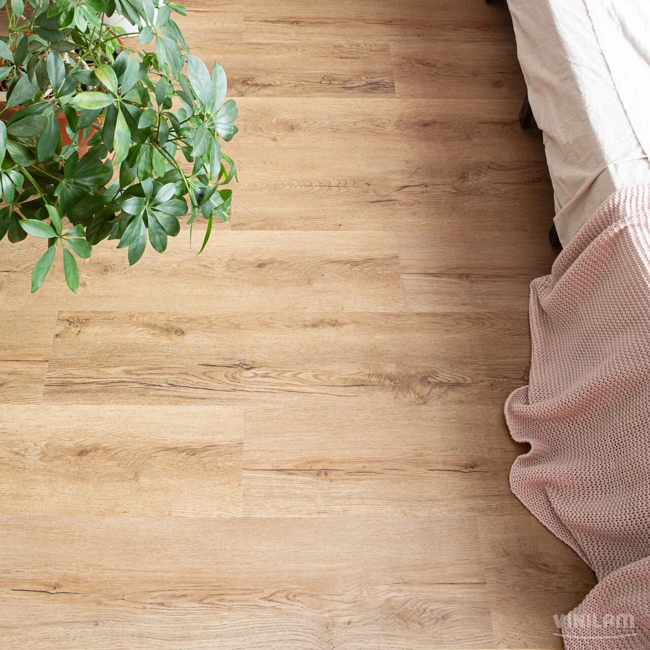 Vinilam Cork Premium WPC Дуб Витория: в интерьере