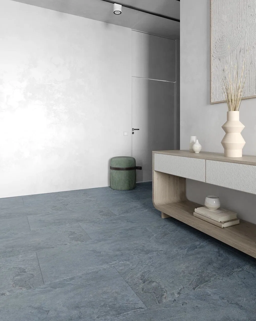 Vinilam Ceramo XXL Stone Glue Мальтийский Базальт: в интерьере